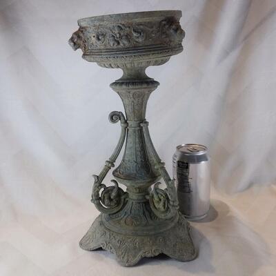 Metal Pedestal Planter