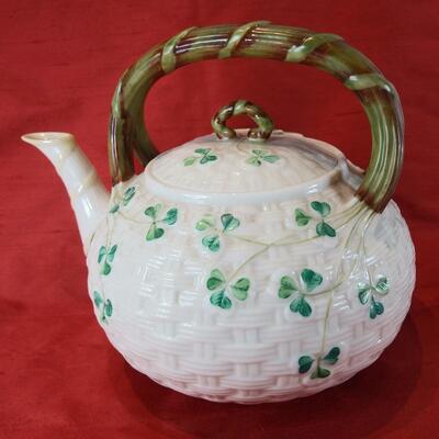 Vintage Belleek Tea Pot