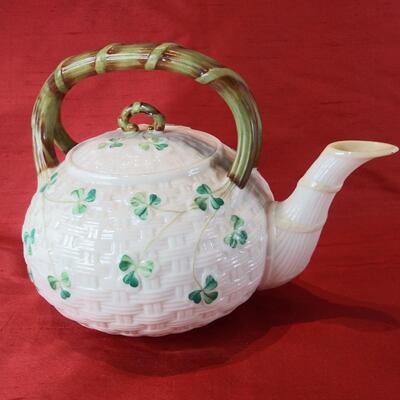 Vintage Belleek Tea Pot
