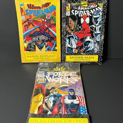 LOT 5: Three 4-issue Marvel Comics Collector's Packs - Spider-Man & More