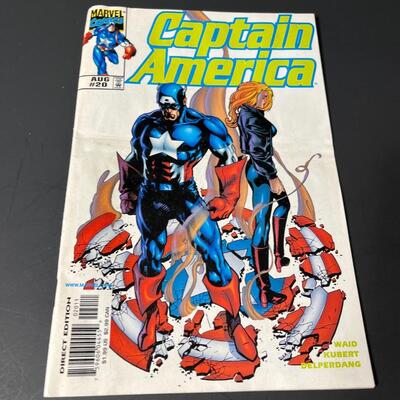 LOT 26: 6 Captain America Comic Books - Heroes Return 1-3 & More