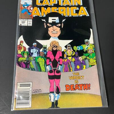 LOT 27: 8 Captain America Comics - Issues 380-381, 383-389