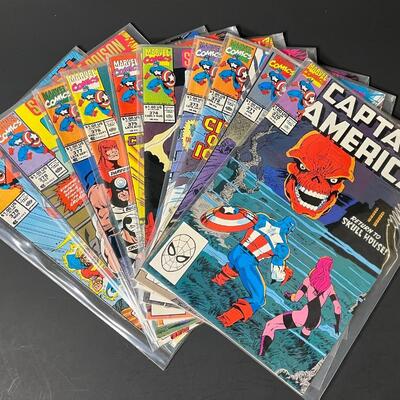 LOT 31: Ten Captain America Comic Books - Issues 370-379