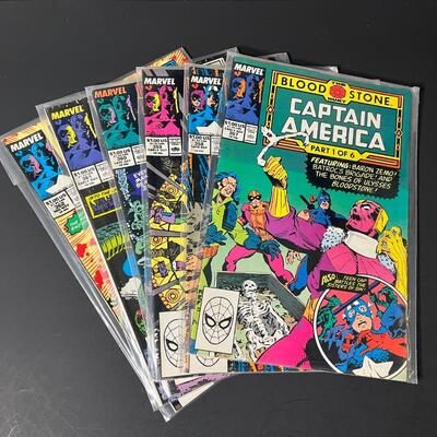LOT 35: Captain America Issues 357-362, Parts 1-6 of The Bloodstone Hunt