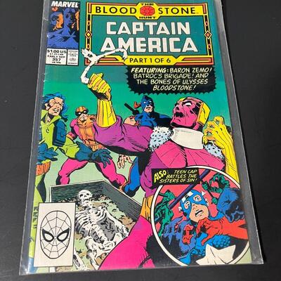 LOT 35: Captain America Issues 357-362, Parts 1-6 of The Bloodstone Hunt