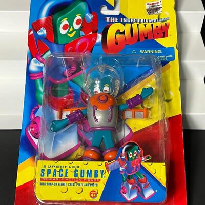 LOT 56: Gumby Toys - Ninja Playset, Space Gumby & Pokey