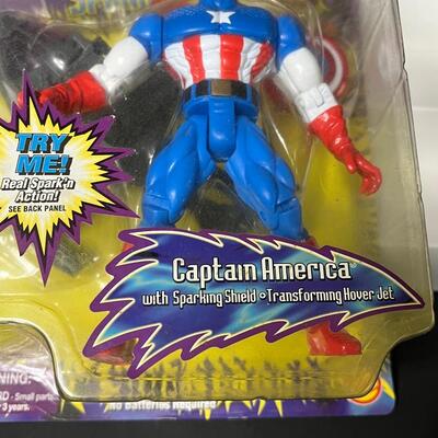LOT 60: Toy Biz Marvel Toys - Captain America, Silver Surfer