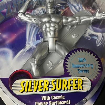 LOT 60: Toy Biz Marvel Toys - Captain America, Silver Surfer