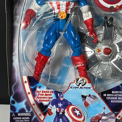 LOT 61: Marvel Captain America Figures New Old Stock - 1990s