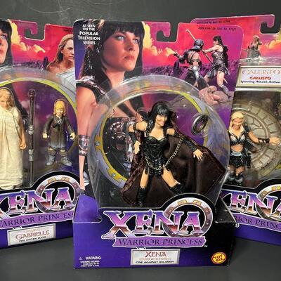 LOT 70: Xena Warrior Princess Action Figures (3) - 6"