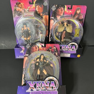 LOT 72: Lot of 3 Xena 6" Action Figures by Toy Biz