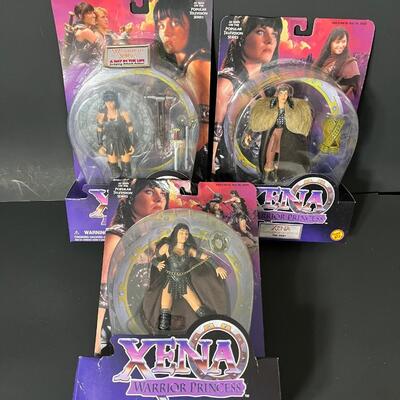 LOT 72: Lot of 3 Xena 6" Action Figures by Toy Biz