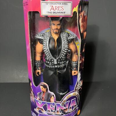 LOT 73: Xena Warrior Princess 12" Dolls (2) - Xena "Armageddon" and Ares "The Deliverer"