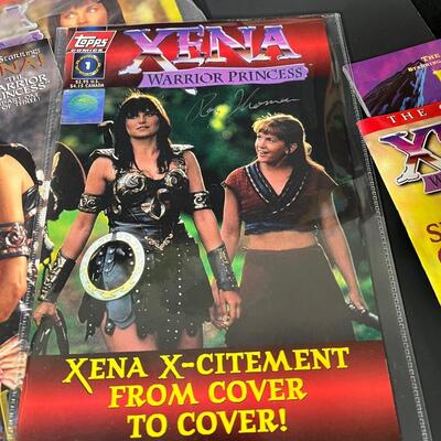 LOT 76: Big Lot of Xena Warrior Princess Books & Magazines