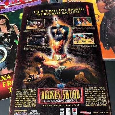 LOT 76: Big Lot of Xena Warrior Princess Books & Magazines