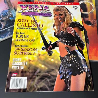 LOT 76: Big Lot of Xena Warrior Princess Books & Magazines