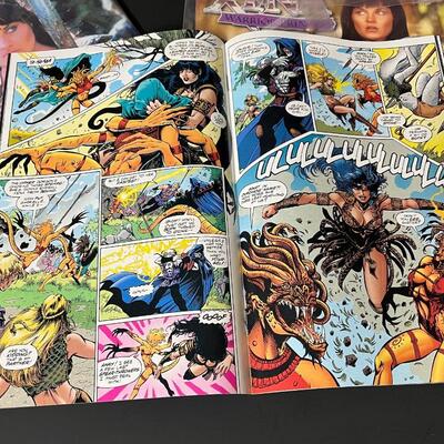 LOT 76: Big Lot of Xena Warrior Princess Books & Magazines