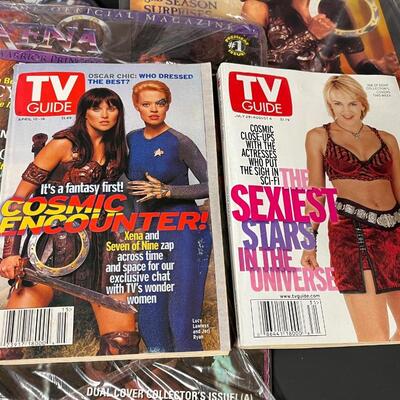 LOT 76: Big Lot of Xena Warrior Princess Books & Magazines