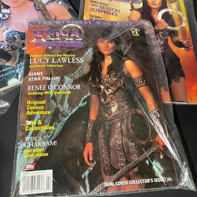 LOT 76: Big Lot of Xena Warrior Princess Books & Magazines
