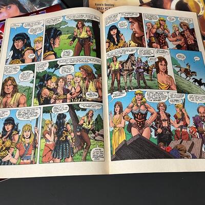 LOT 76: Big Lot of Xena Warrior Princess Books & Magazines