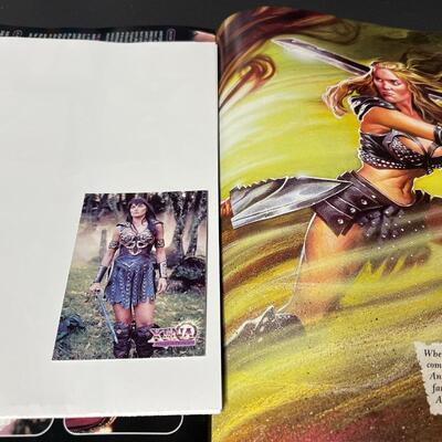 LOT 76: Big Lot of Xena Warrior Princess Books & Magazines