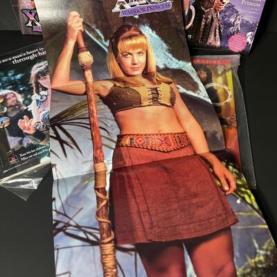 LOT 76: Big Lot of Xena Warrior Princess Books & Magazines