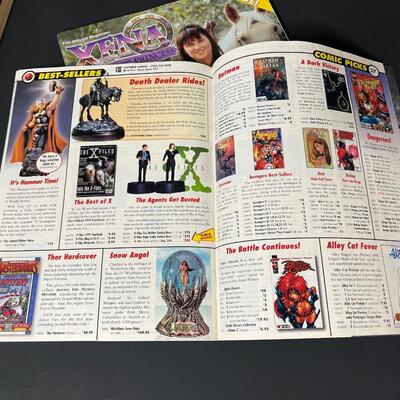 LOT 76: Big Lot of Xena Warrior Princess Books & Magazines