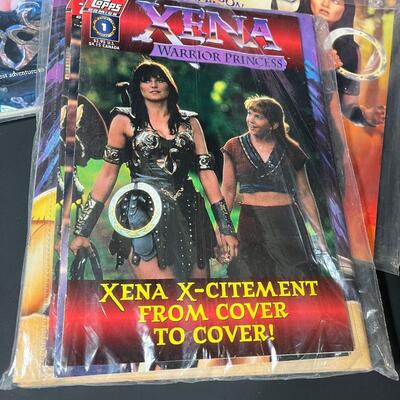 LOT 76: Big Lot of Xena Warrior Princess Books & Magazines