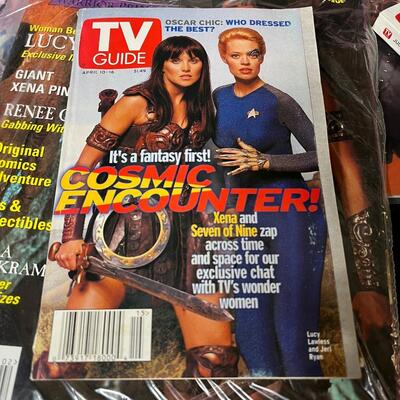 LOT 76: Big Lot of Xena Warrior Princess Books & Magazines