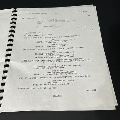 LOT 77: Xena Memorabilia Lot - Show Script, Photos & More
