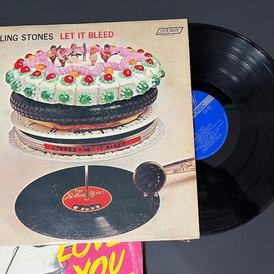 LOT 80: Three Rolling Stones Vinyl Albums - Let it Bleed & More