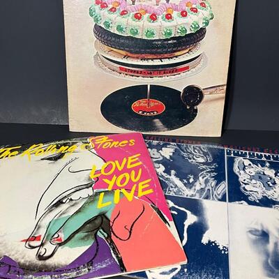 LOT 80: Three Rolling Stones Vinyl Albums - Let it Bleed & More