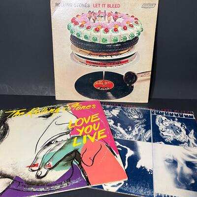 LOT 80: Three Rolling Stones Vinyl Albums - Let it Bleed & More