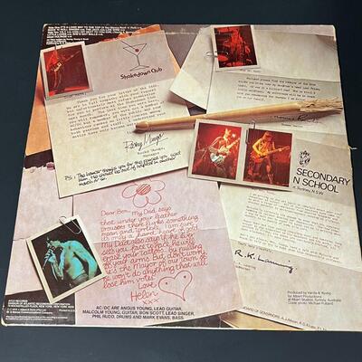 LOT 81: Four AC/DC Vinyl Records - Back In Black & More