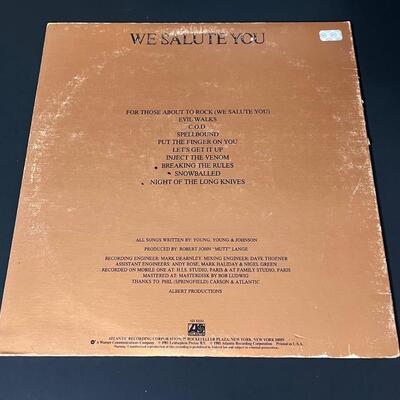 LOT 81: Four AC/DC Vinyl Records - Back In Black & More