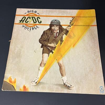 LOT 81: Four AC/DC Vinyl Records - Back In Black & More