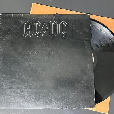 LOT 81: Four AC/DC Vinyl Records - Back In Black & More