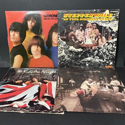 LOT 83: Vintage Rock Vinyl - Ramones, Steppenwolf, Zeppelin, The Who