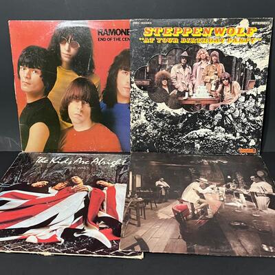 LOT 83: Vintage Rock Vinyl - Ramones, Steppenwolf, Zeppelin, The Who