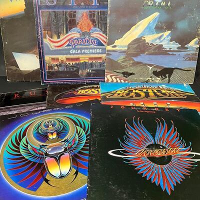 LOT 85: Rush, Yes, Styx, Boston & Journey - Vintage Vinyl Records