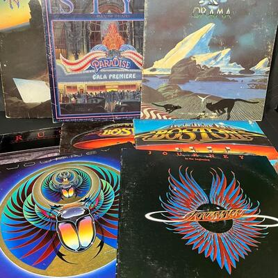 LOT 85: Rush, Yes, Styx, Boston & Journey - Vintage Vinyl Records