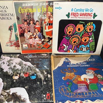 LOT 86: Collection of Christmas Vinyl Records
