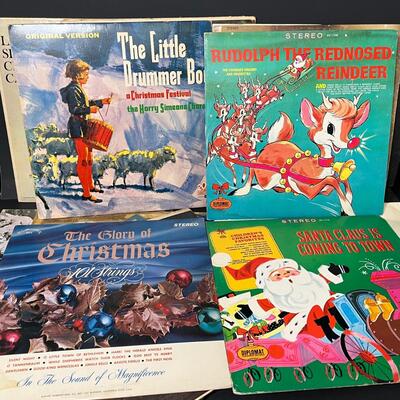 LOT 86: Collection of Christmas Vinyl Records