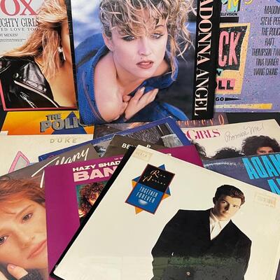 LOT 88: Lot of 1980s Pop and Rock on Vinyl - Madonna, Genesis, The Police & More