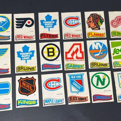 LOT 90: 1973-74 Topps NHL Hockey Stickers