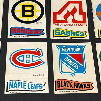 LOT 90: 1973-74 Topps NHL Hockey Stickers