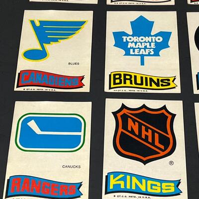 LOT 90: 1973-74 Topps NHL Hockey Stickers