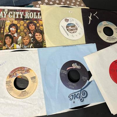 LOT 92: 40+ 45 RPM Singles in Vintage Case  - Lots of Disco