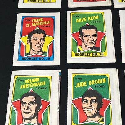 LOT 97: 1971-72 Topps NHL Hockey Booklets - 20 of 24-piece set of Mini-comics