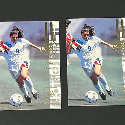 LOT 98: Olympic Trading Cards and Collectibles - Bruce Jenner, Mia Hamm & More